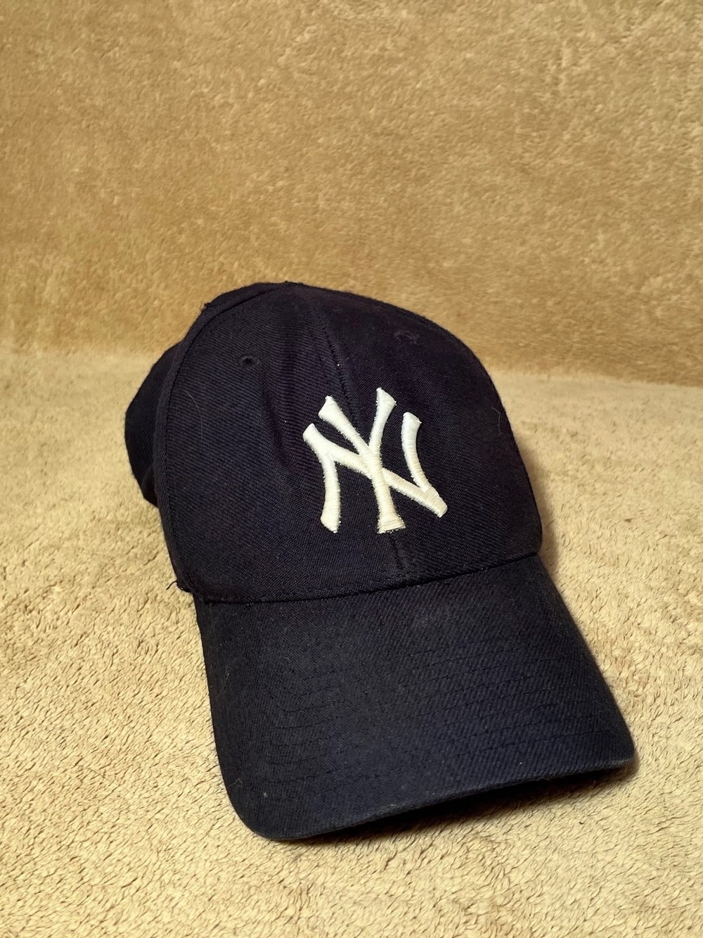 New York Yankees Black Baseball Cap with White NY Logo